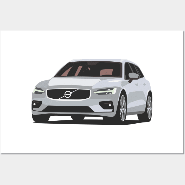 Volvo V60 R Wall Art by TheArchitectsGarage